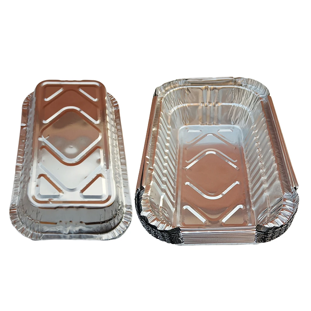 10x Aluminum Foil Grill Drip Pans For  Outdoor BBQ Weber Grills Cooking