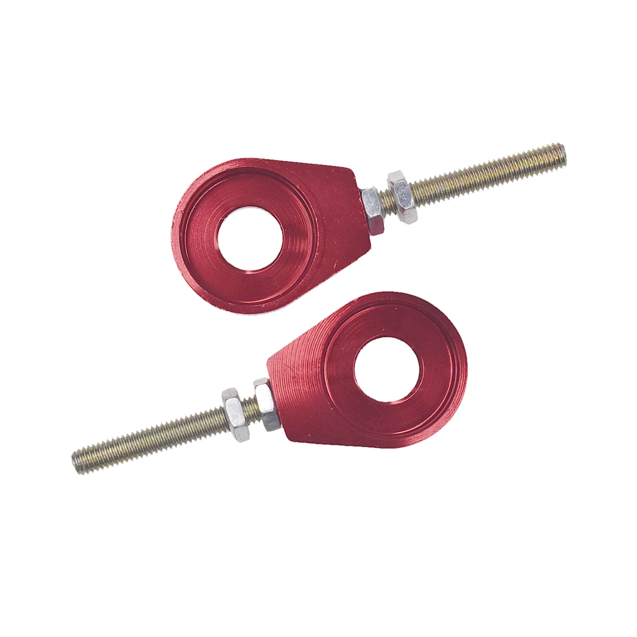 sthus 2pcs 12mm Red Chain Tensioner Adjusters Kit For Honda XR CRF 50 70 Bike Scooter