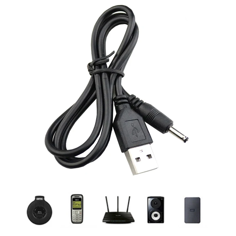 wholesale USB Port to 5V mm inner DC Barrel jack Power Cable Connector For Small Electronics Devices Accessories