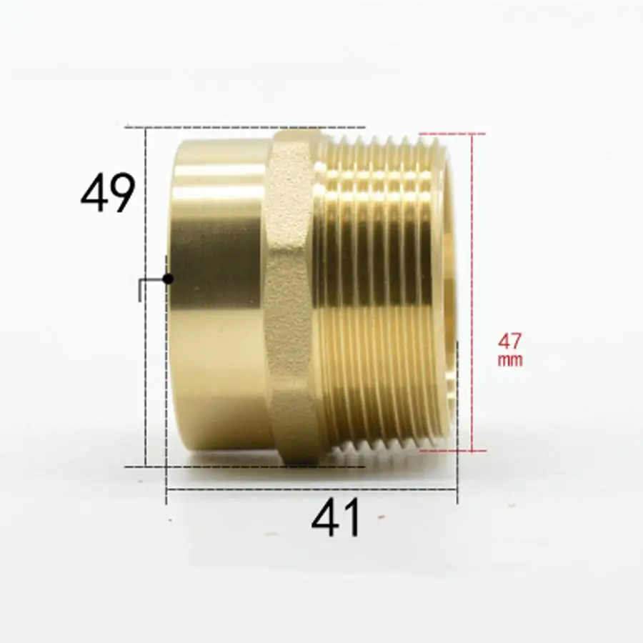 

DN40 G 1-1/2" BSPP Male x 42mm Weld Socket Brass Pipe Fitting Coupler Adapter Water Gas Oil