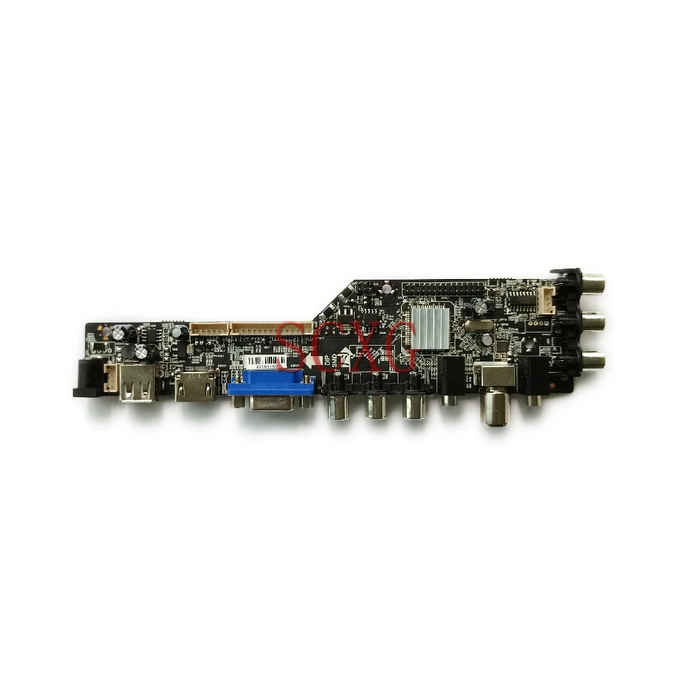 HDMI-compatibile VGA AV USB Drive Board DVB Digital KIT 1CCFL Fit TD141TGCD1/TD141TGCD2/BT141XG01/QD141X1LH12 1024*768 LVDS-30Pin