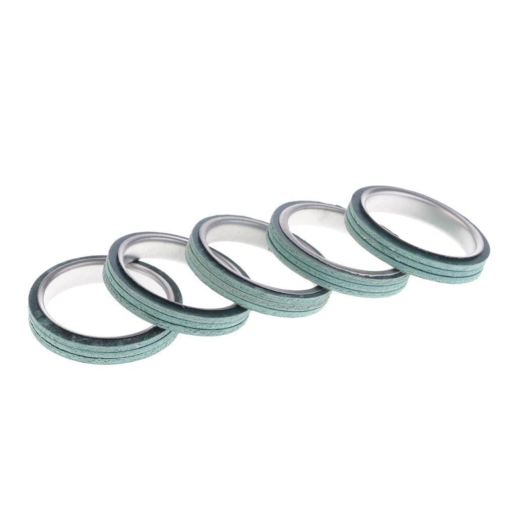 5Pcs Muffler Exhaust Pipe Seal Gasket Ring for Chinese Moped Scooter GY6 125cc 150cc