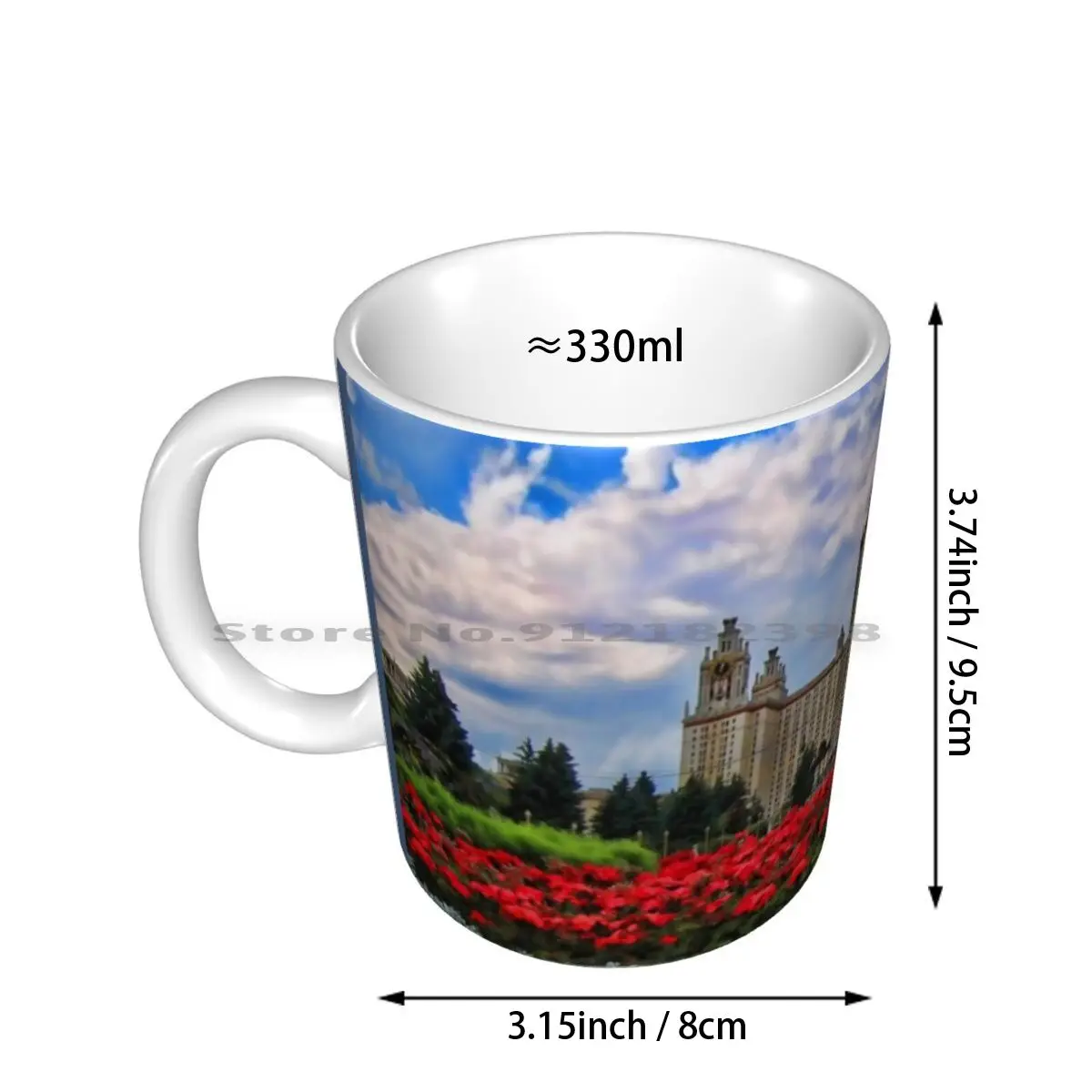 Moscow State University , Russia Ceramic Mugs Coffee Cups Milk Tea Mug Russia Europe Moscow University State Creative Trending