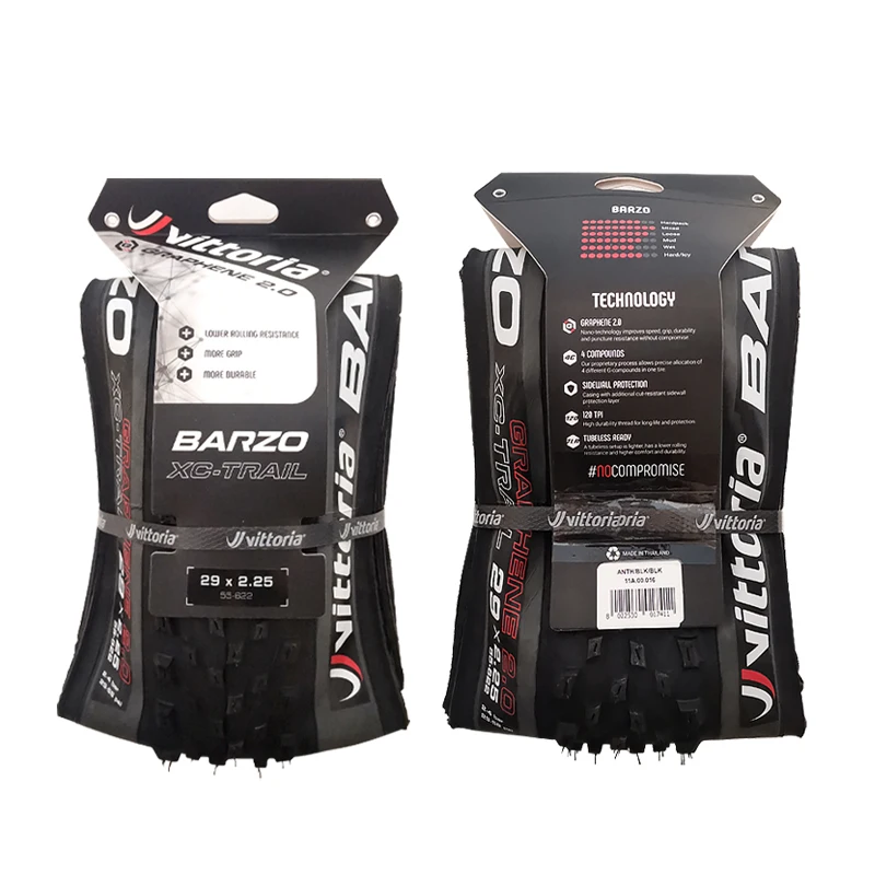 VITTORIA BARZO 29 27.5 MTB Inches Tubeless Tire TNT Graphene2.0 Black and Turmeric 29×2.25 Anti Puncture Mountain Bike Foldable
