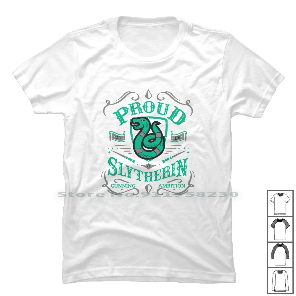 Proud To Be A Slytherin T Shirt 100% Cotton Baseball Proud Ball Pro Eve To Pr