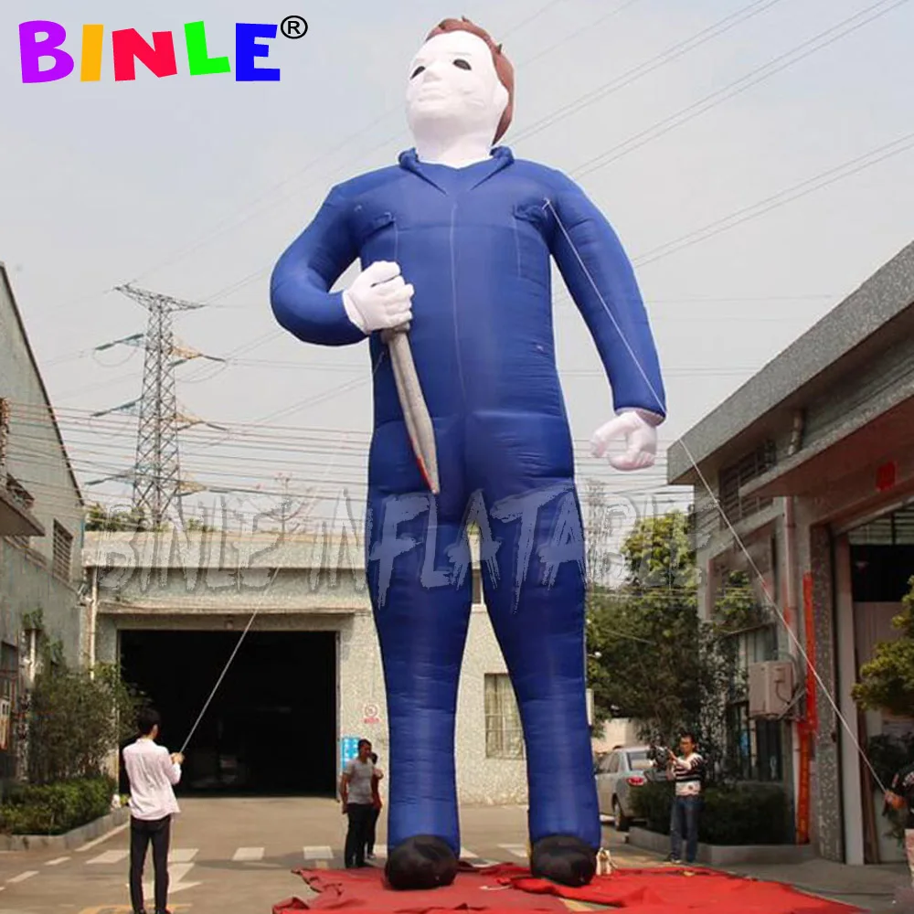 Customized 30ftH horror giant inflatable evil man inflatable figure model for advertising