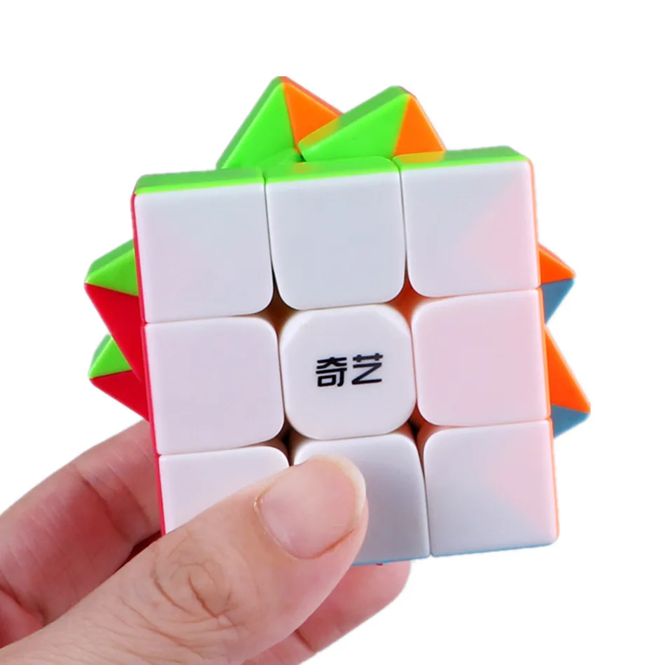 qiyi warrior s Magic Cube Colorful stickerless speed 3x3 cube antistress 3x3x3 Learning&Educational Puzzle Cubes Toys