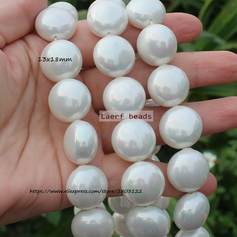 White Shell Pearl Water-Drop Oval Many shapes Loose beads ,For DIY Jewelry Making ! Necklace ,Bracel