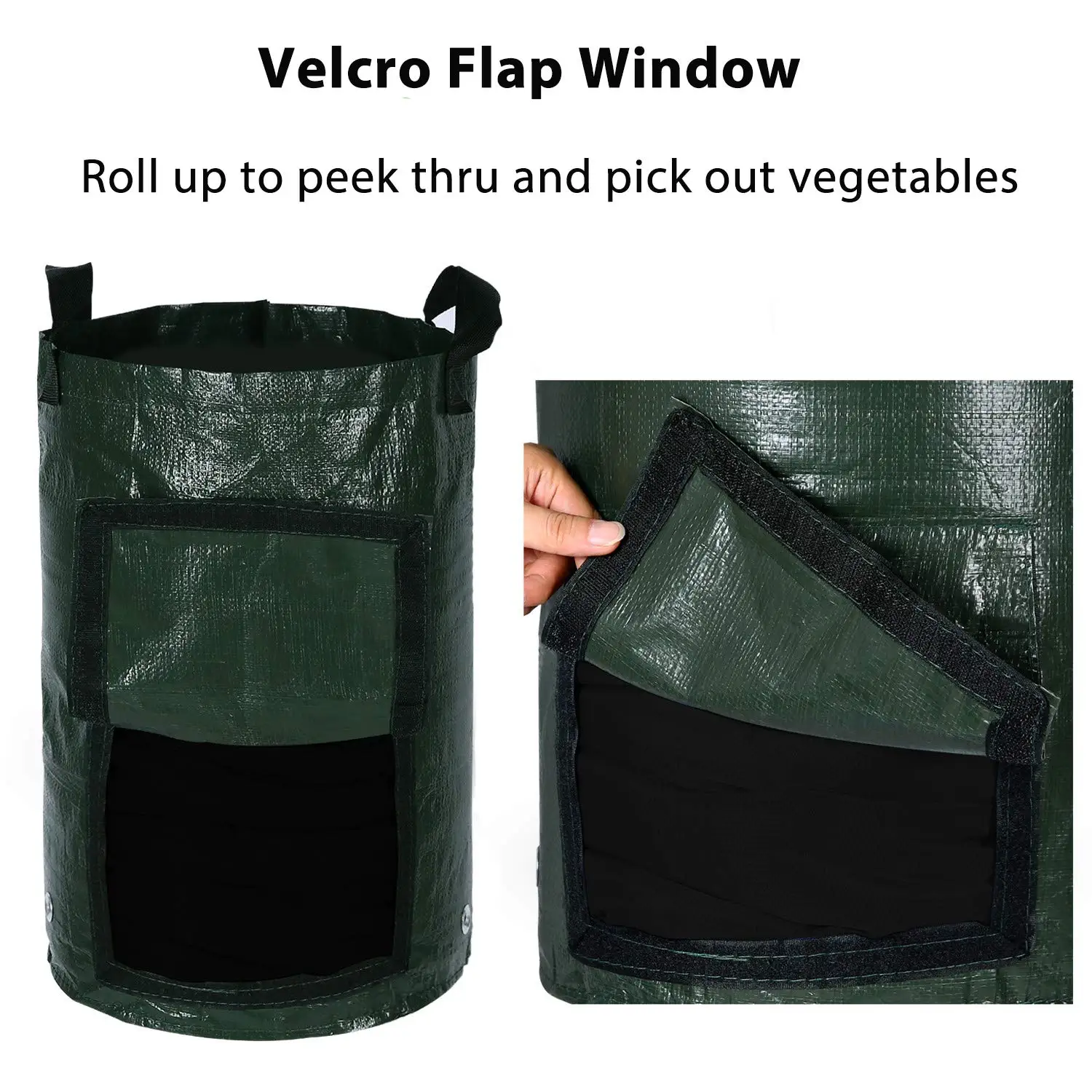 Potato Cultivation Planting Woven Fabric Bags Garden Pots Planters Vegetable Planting Bags Grow Bag Farm Home Garden Tool D30