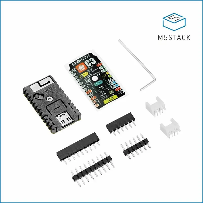 M5Stack Official M5Stamp C3 Mate with Pin Headers