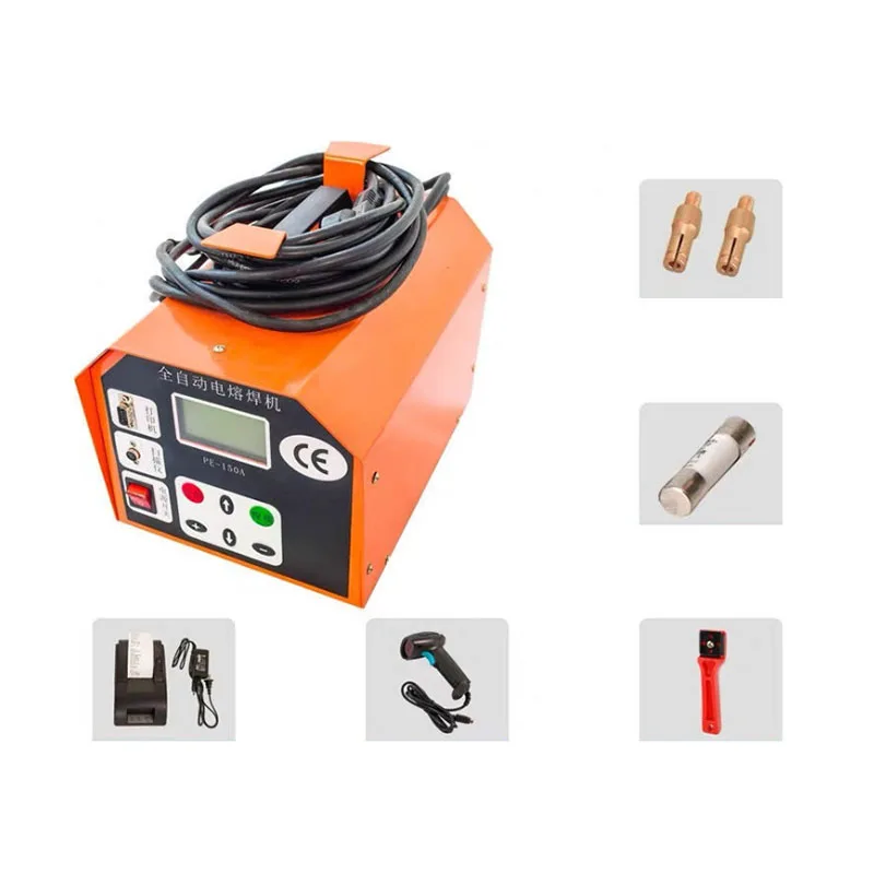 220V Electrofusion Welder PE Tube Hot Melt Welder Fully Automatic Pipeline Welding Machine Applicability Safe Welder HRDJ-200ZW