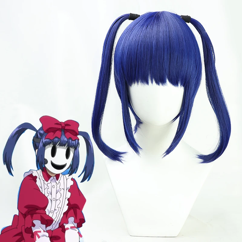 

Anime Tenkuu Shinpan High-Rise Invasion Ein Ain Cosplay Wig Blue Synthetic Hair Halloween Costume Party Carnival Pre-styled