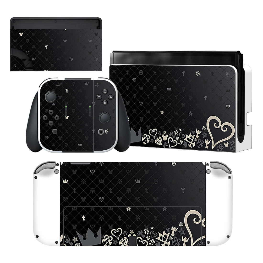 Kingdom Hearts Nintendoswitch Skin Cover Sticker Decal for Nintendo Switch OLED Console Joy-con Controller Dock Vinyl