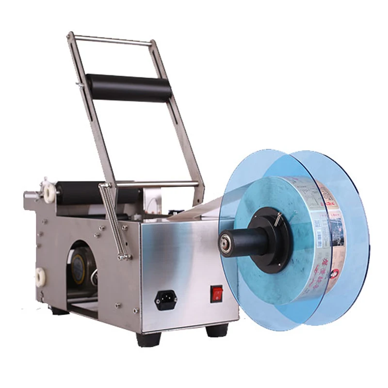 Round bottle labeling applicator machinery MT-50 Semi-automatic Round Bottle Labeling Machine label sticking tools machine