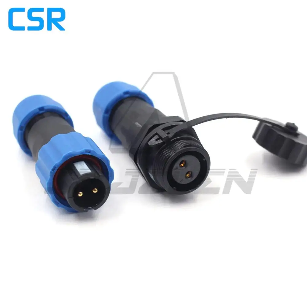 SD1310/P-SD1312/S,  2pin Waterproof Connector Plug And Socket IP68. Aviation Cable Connector