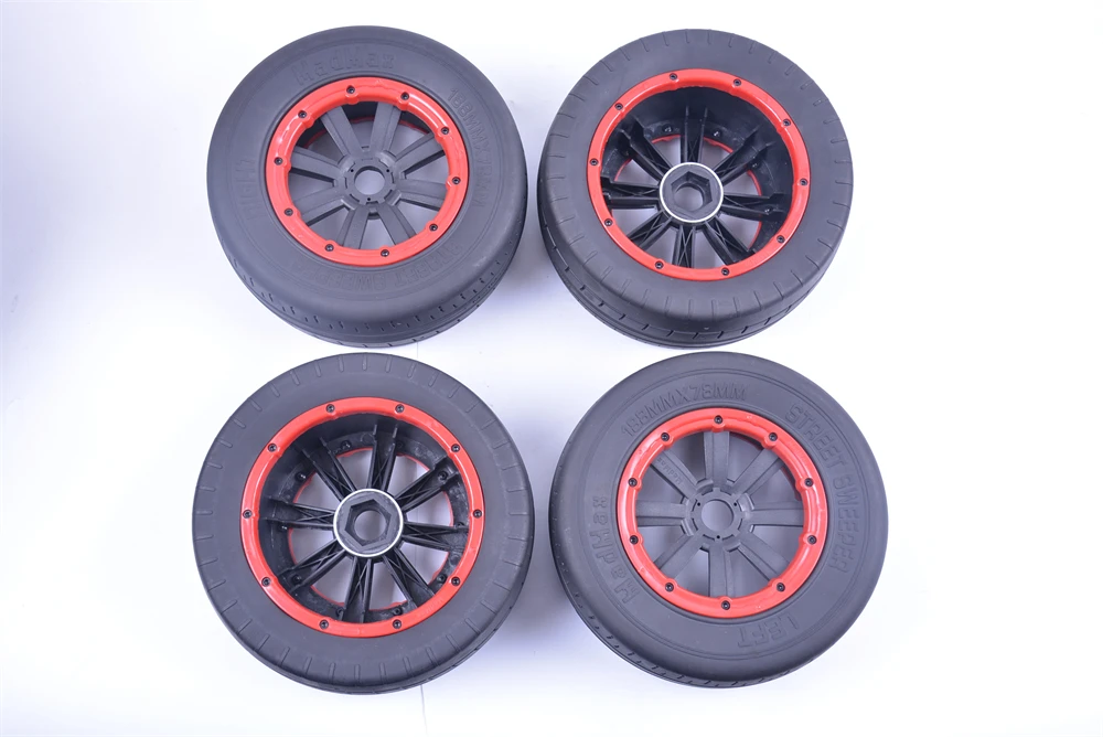 MADMAX Strong grip strong wear-resistant and thickened road wheel assembly for 1/5 LOSI 5IVE-T 188*78MM