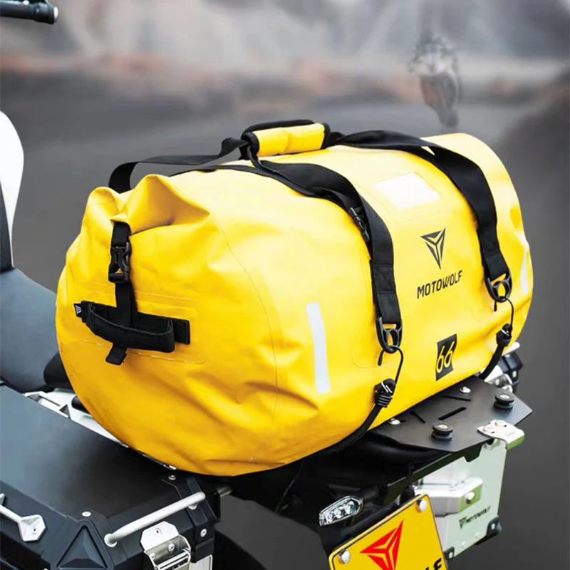 Bolsas traseras impermeables para asiento trasero de motocicleta, paquete Universal de equipaje de viaje para BMW, 3 colores, 40L, 66L, 90L