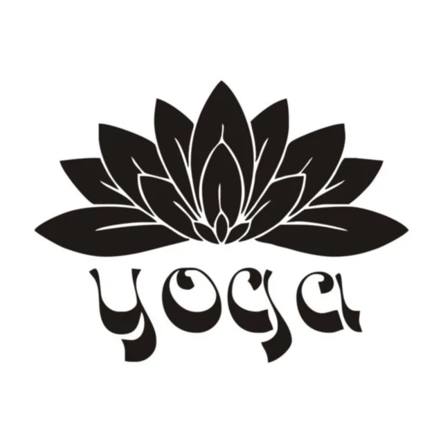

15X11.3CM YOGA Namaste Words Lotus Originality Vinyl Decals Car-styling Car Sticker