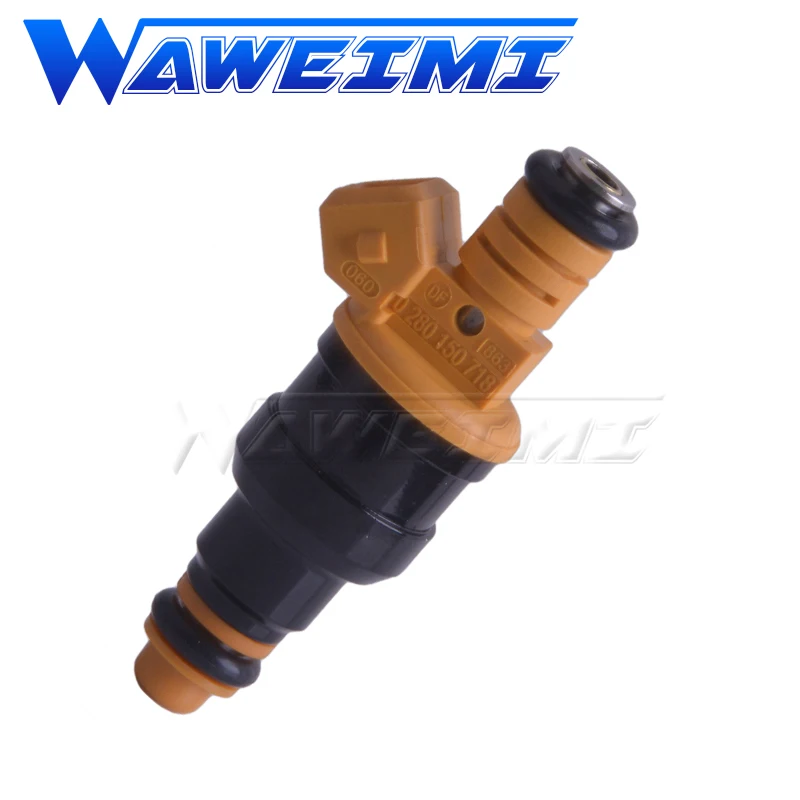 WAWEIMI 4 Pcs  New Competitive price Fuel Injector Nozzle OEM 0280150718 for Ford F150 F250 Mercury Capri 5.0L V8 1986