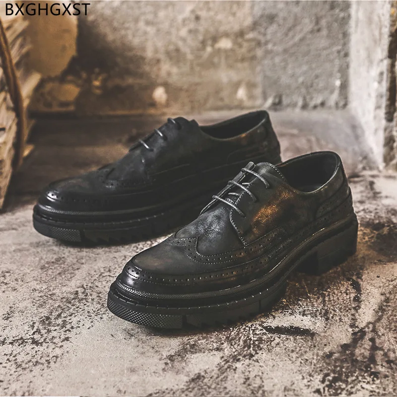 

Oxford Men Formal Shoes 2024 Black Casual Business Shoes Men Brogue Man Shoes High Quality Chaussure De Homme Zapatos De Hombre