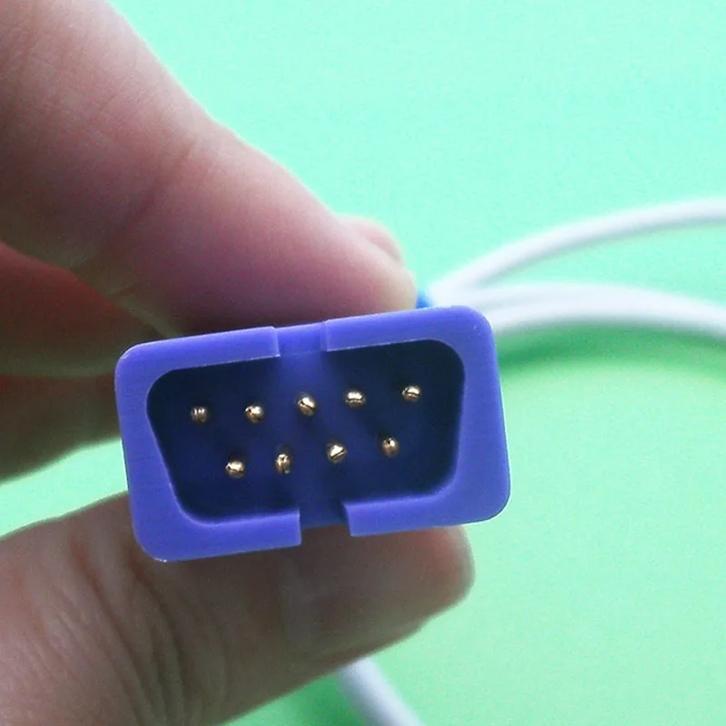 Compatible for GE2500/1800,2000,3000,4000 Patient Monitor 9Pin Adult Finger Clip Spo2 Sensor