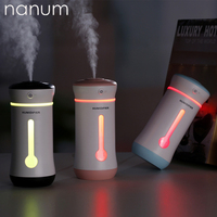 Creative 3 in 1 X2  Cup Humidifier Essential Oil Diffuser Aroma Lamp LED Night Light USB Fan Aromatherapy Air freshener Fogger