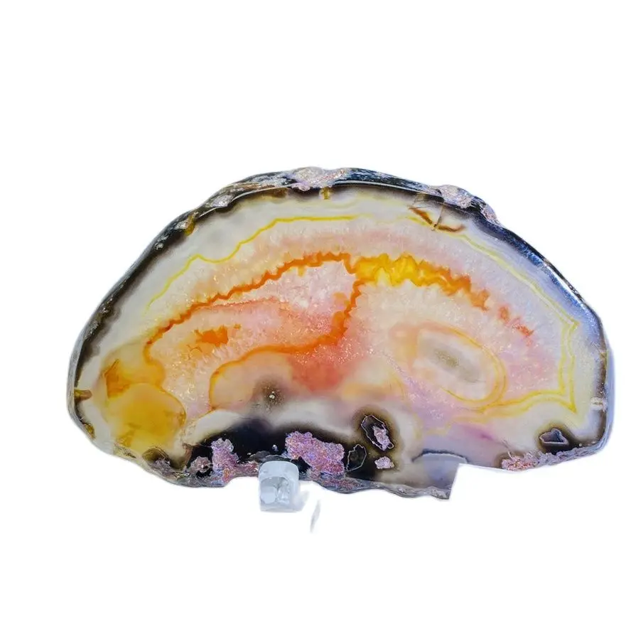 Natural agate pieces handmade DIY mineral specimens for home decoration 29*127mm