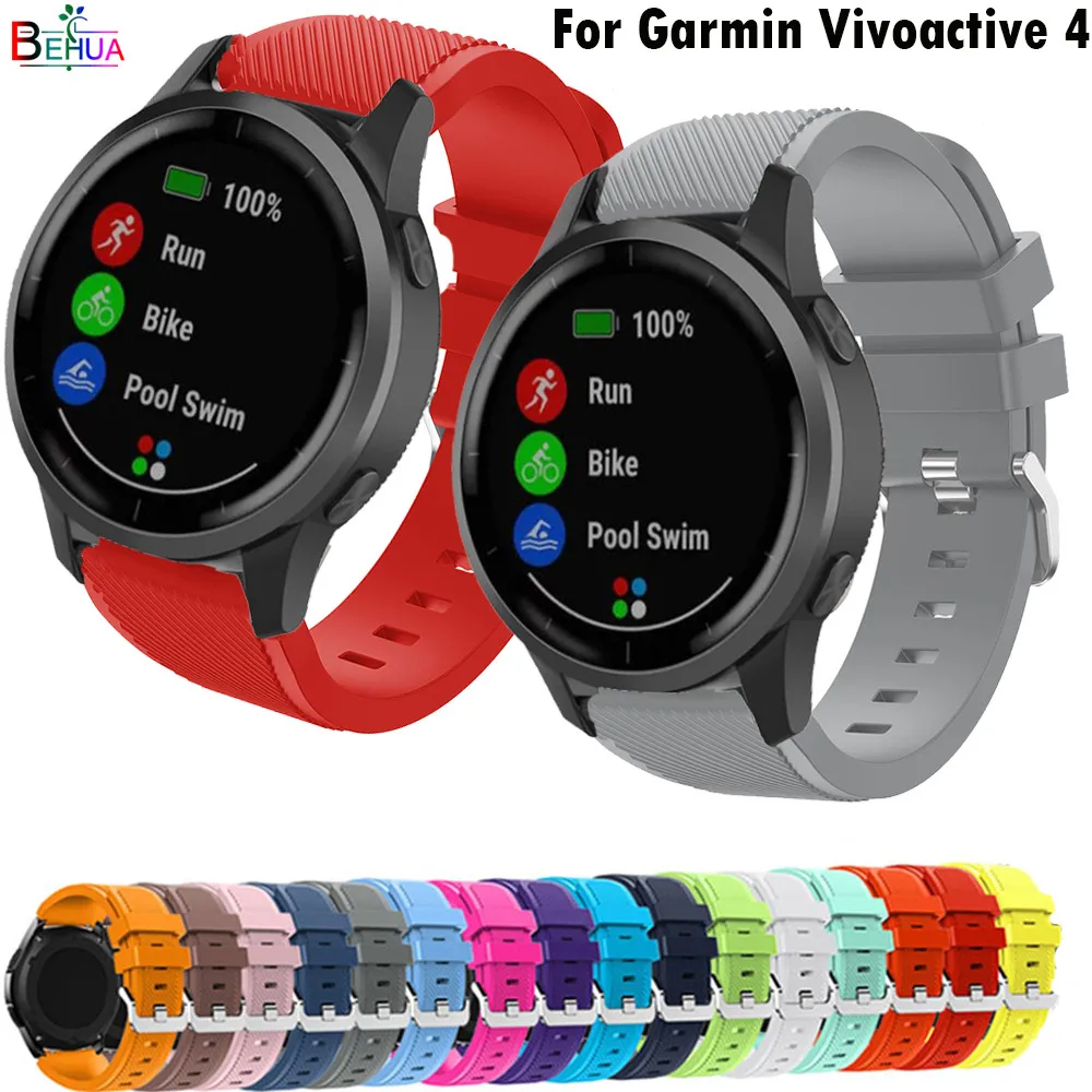 22 millimetri Cinturino Correa Per Garmin Vivoactive 4 Cinghia del braccialetto del silicone Per Huawei Honor Magia Orologio 2 46 millimetri