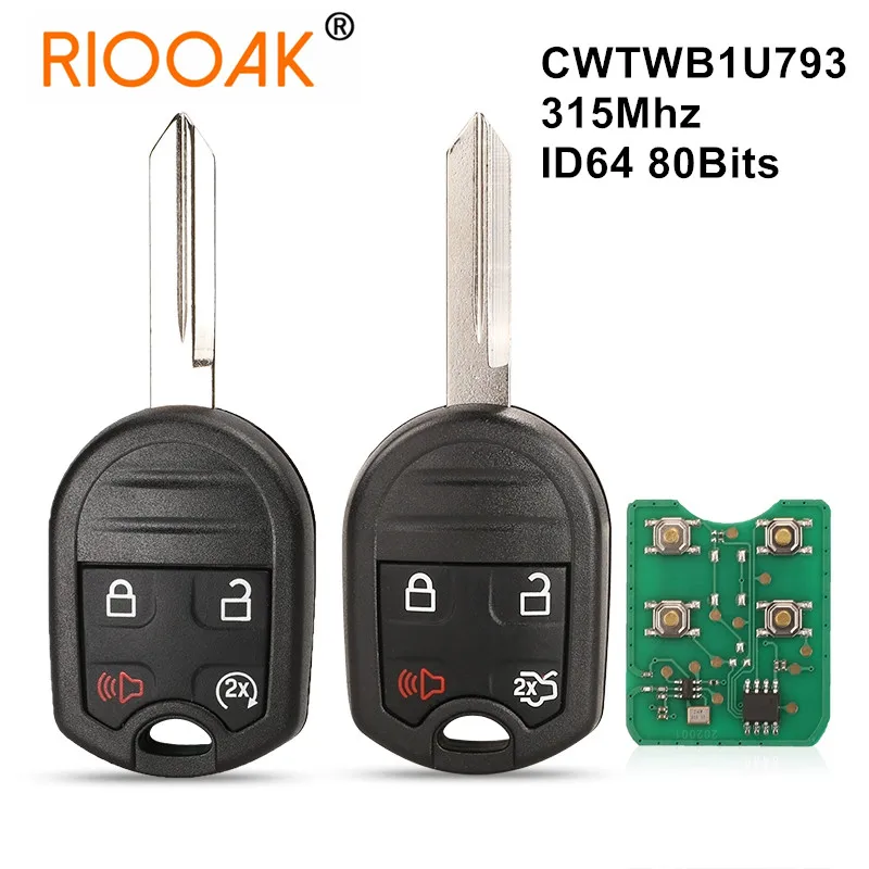 

CWTWB1U793 Remote Key 315MHz ID63 for Ford Edge Escape Expedition Explorer Flex Fusion Mustan Taurus For Mazda Tribute