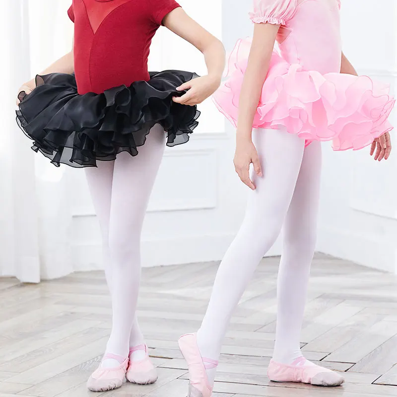 Ballet Skirt Girls Tutu Skirt Kids Ballet Tutu Puffy Ballerina Princess Tutu Stage Wear Tutu Dress Organza Pettiskirt