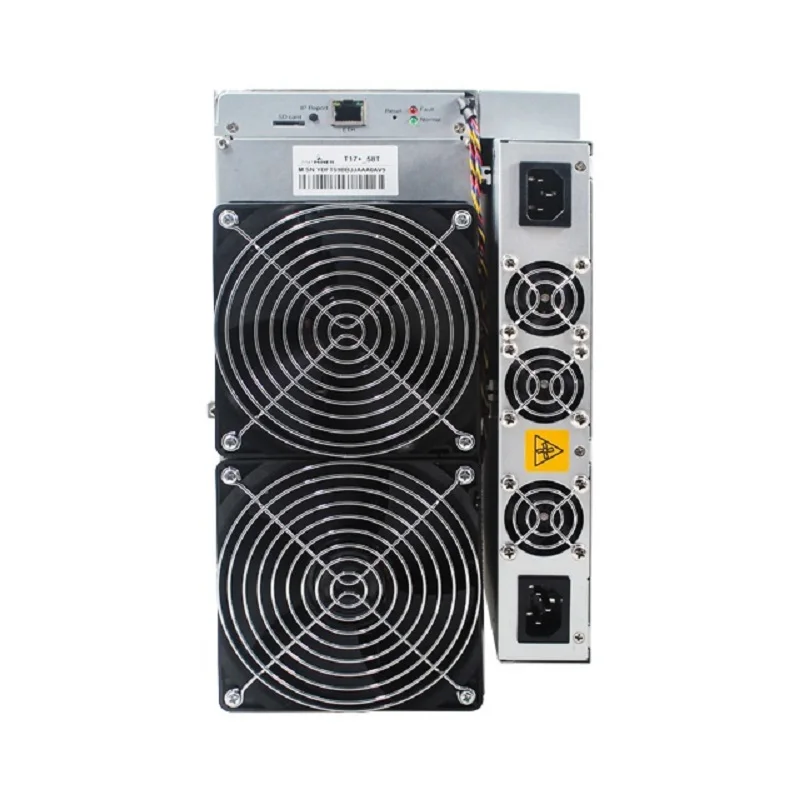 Bitmain Antminer T17 + 58T 64T ارتفاع معدل التجزئة SHA-256 3200 واط Asic T17 زائد عامل منجم مع امدادات الطاقة