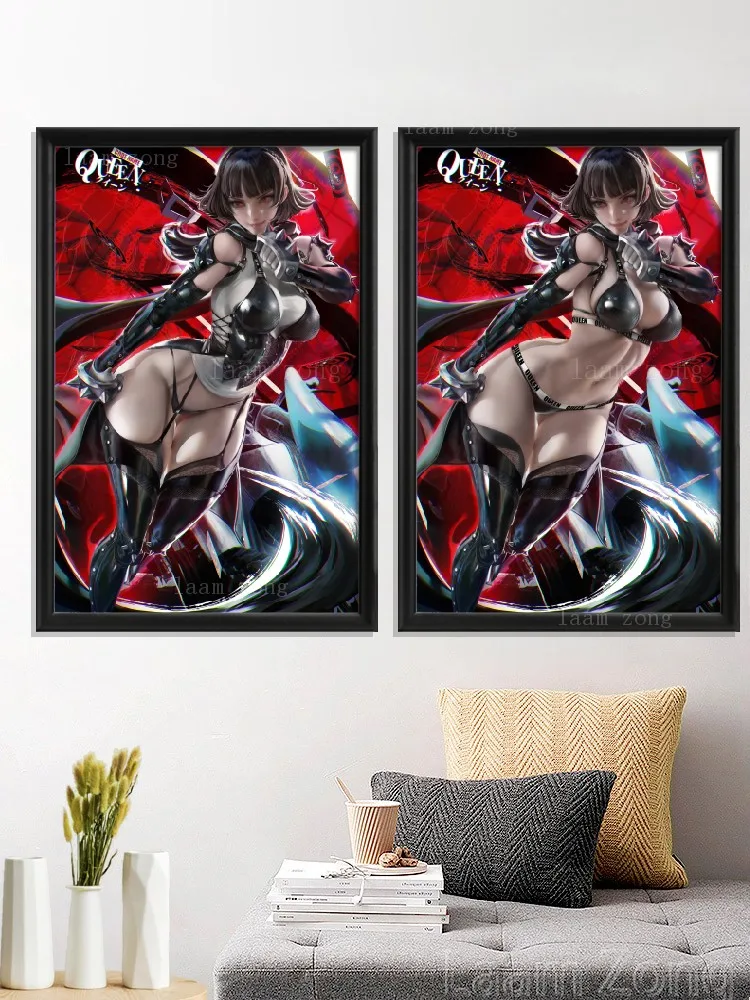 Niijima Makoto Anime Ann Takamaki Sexy Nude Video Game Art-Poster Decoration Decor Home Living-Bedroom Custom