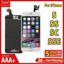 AAA LCD Display For iPhone 5 5C 5S SE 5SE Screen Full Set Touch Digitizer Complete Assembly Replacement+Front Camera+Home Button