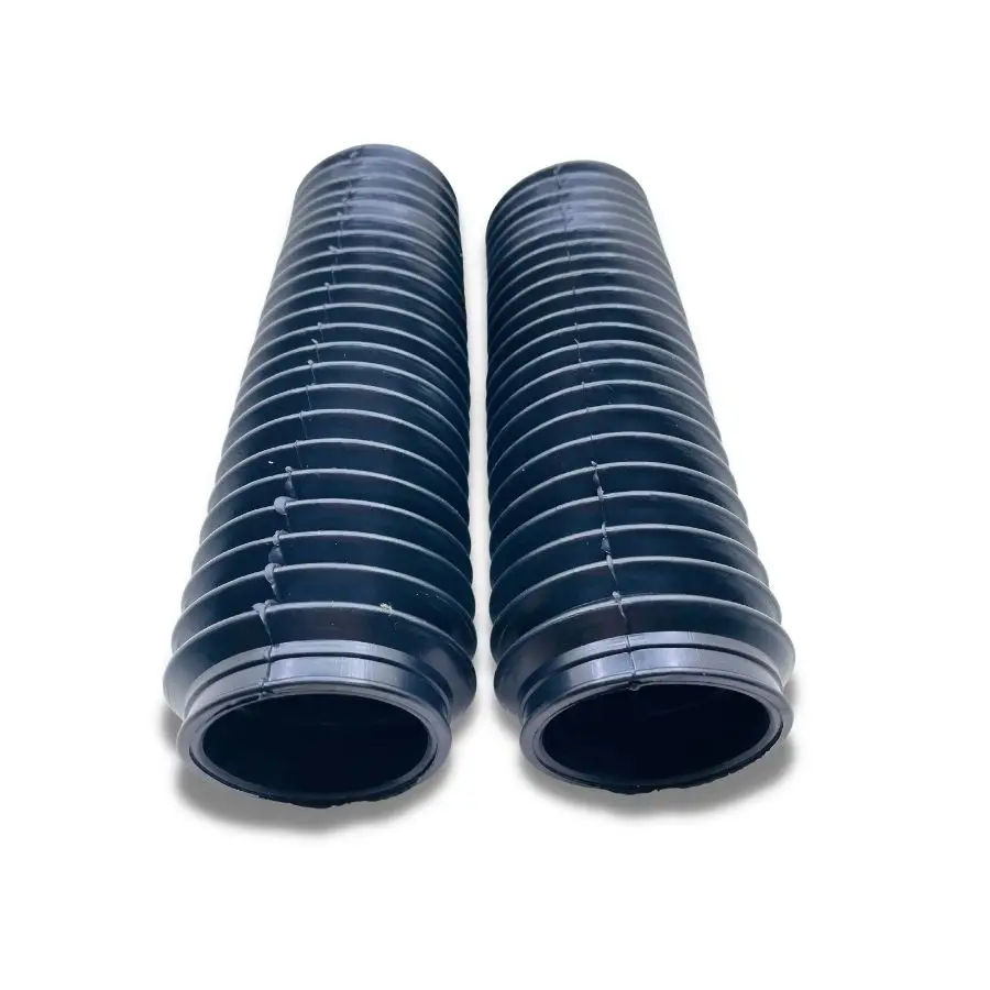 1 Pair 220 x 37MM Motorcycle Front Fork Shock Absorber Cover Rubber Motorcross Fork Gaiters Boots Scooter Protection Parts