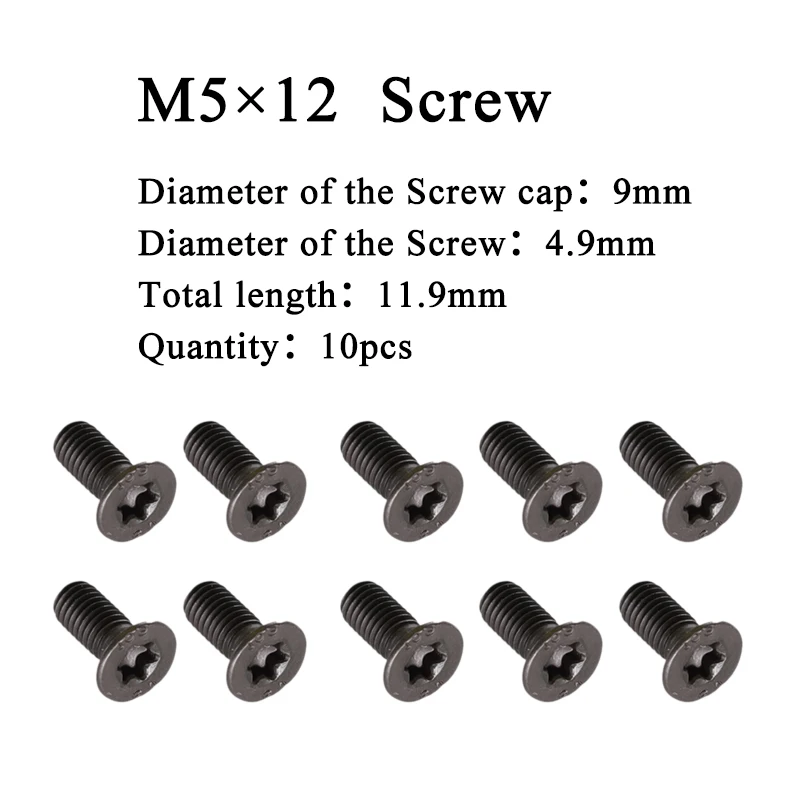 M5 * 12ネジボルト10個木工用交換超硬インサート14 × 14 × 2.0または15 × 15 × 2.5にスパイラルカッターヘッド