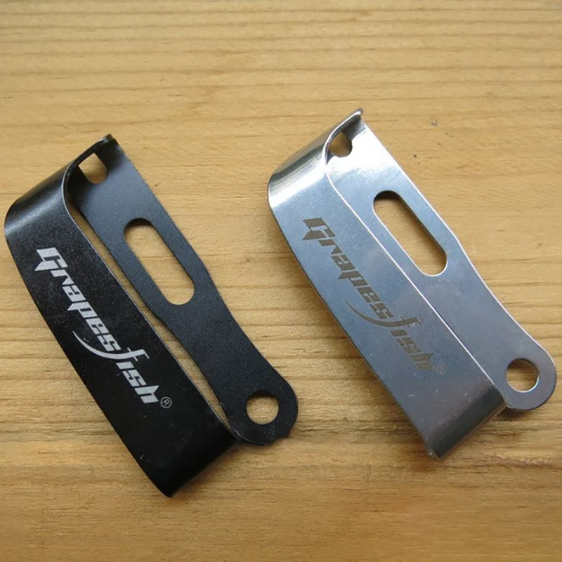 1Set morsetti tascabili in acciaio inossidabile con Clip posteriore per pinze per coltelli strumenti EDC fodero guaina Kydex accessori fai da te strumenti