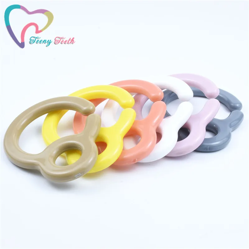 5 PCS Pacifier Hook Plastic Clips Plastic Teething Ring Links For Baby Stroller Toys Teething DIY Dummy Clip Nursing Pendant