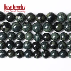 Natural Stone New Green Material Kambaba Jaspers Round Loose Beads 15