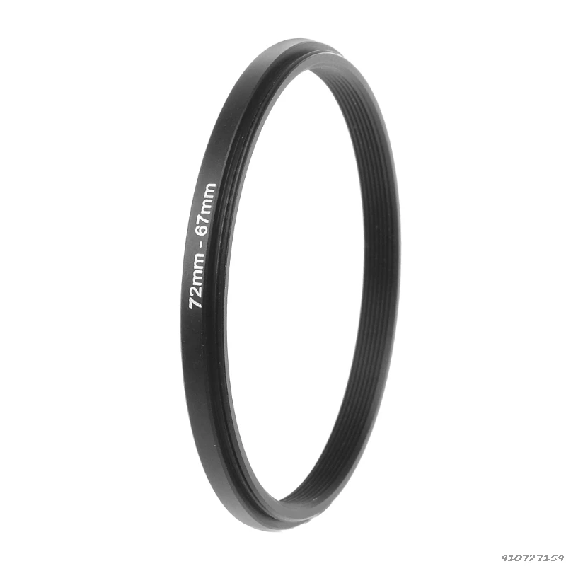 Anneaux abaisseur en métal 72mm à 67mm, adaptateur d'objectif, filtre, outil caméra, accessoire, vente en gros, nouveau