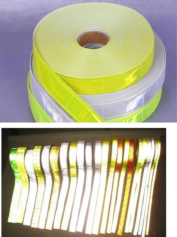 

PVC Reflective Strip for Clothing, Night Warning Tape, High Visibility, DIY Garment Sewing Material on Clothing, Road Traffic Ve