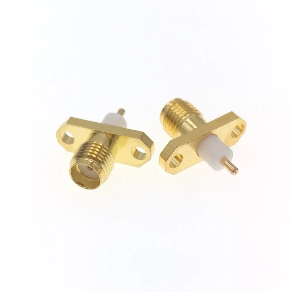 100pcs SMA Female Chassis Connector With 4mm Dielectric