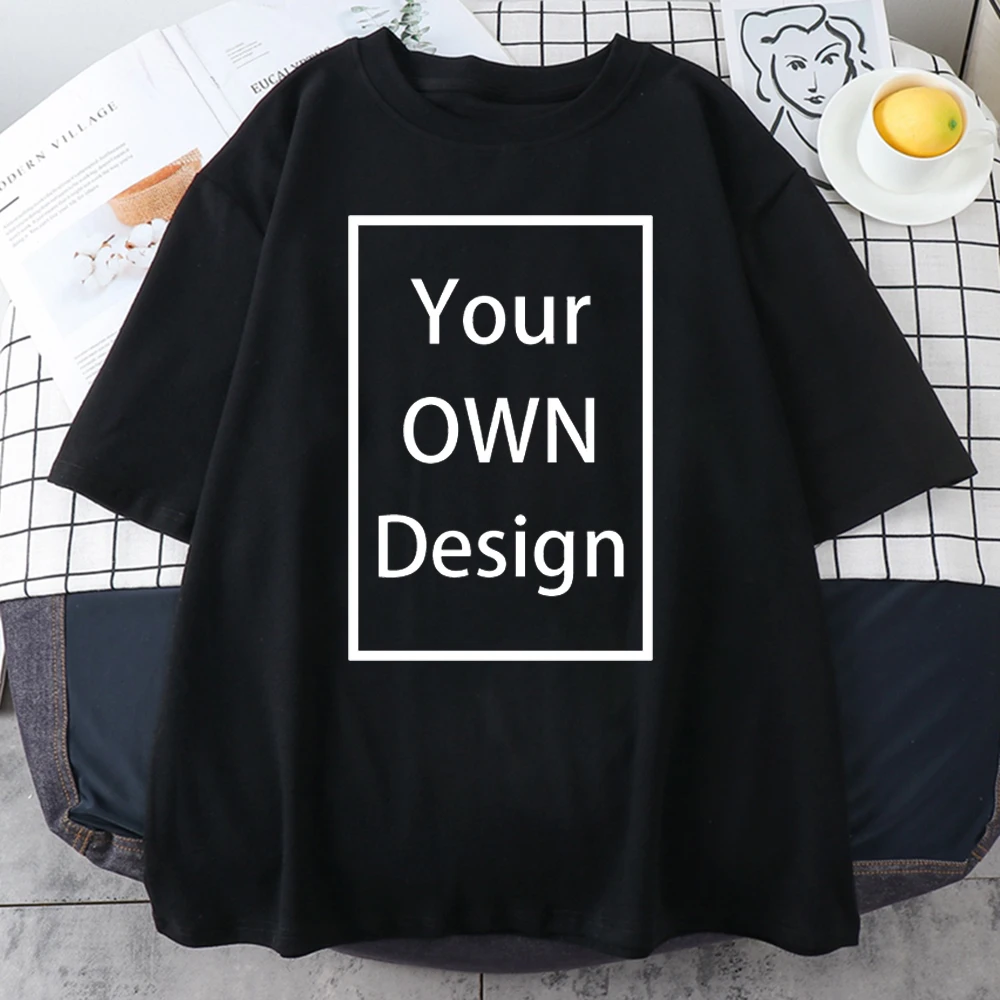 Your OWN Design Brand Logo/Picture Custom DIY Breathable T shirt Short Sleeve Casual T-shirt Tops Tee 12 Color Tee Clothing