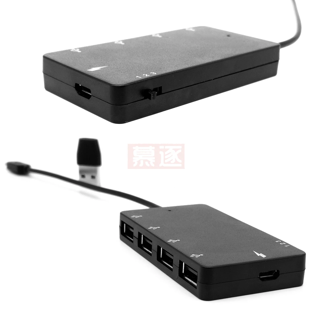 Câble adaptateur de charge d'alimentation Hub Micro USB OTG 4 ports pour téléphone Galaxy Z17, livraison directe