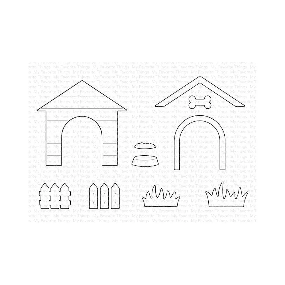 

Dog House Die-namics Cutting Dies Scrapbooking for Paper Making Embossing Frames Card Craft No Stamp