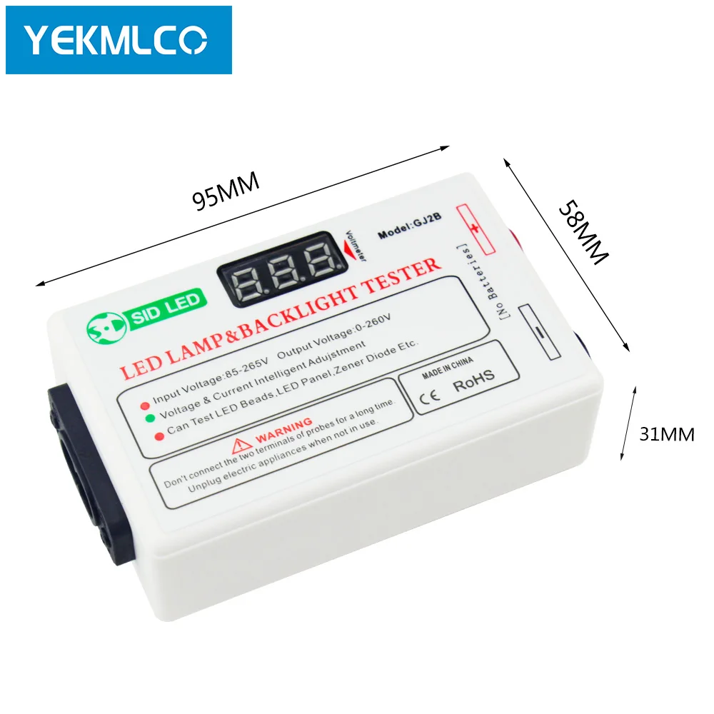 YEKMLCO LED Tester 0-260V Lamp and TV Backlight Tester LCD Screen Repair Disassembly Maintenance Tools LED Beads Check Device