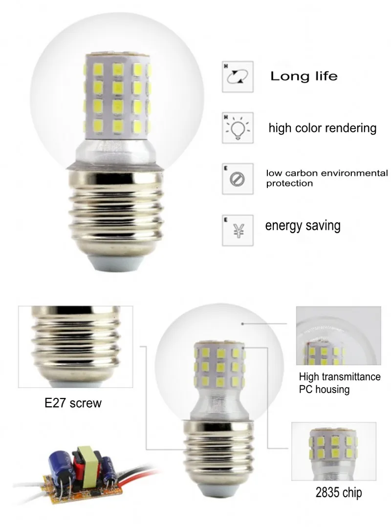 Imagem -03 - Lâmpada Mágica Led 220v Refletor E27 de Alto Brilho G45 6w 9w 12w para Mesa