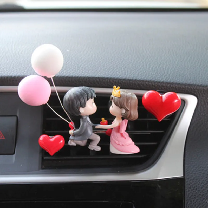 

Creative Cute Couple Balloon Car Air Conditioning Perfume Clip Aroma Car Air Outlet Fresher Tyure Decoration