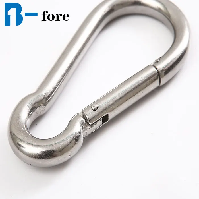 m4 m5 m6 Stainless Steel 304 Carabiner Carbine Snap Hook with nut-lock