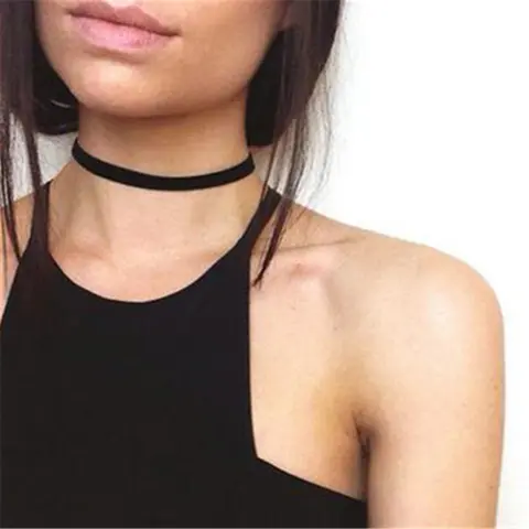 발렌타인 데이 선물 펑크 고딕 화이트 벨벳 초커 목걸이 문신 목걸이 여성 Chocker Collares Mujer Collier Femme Bijoux