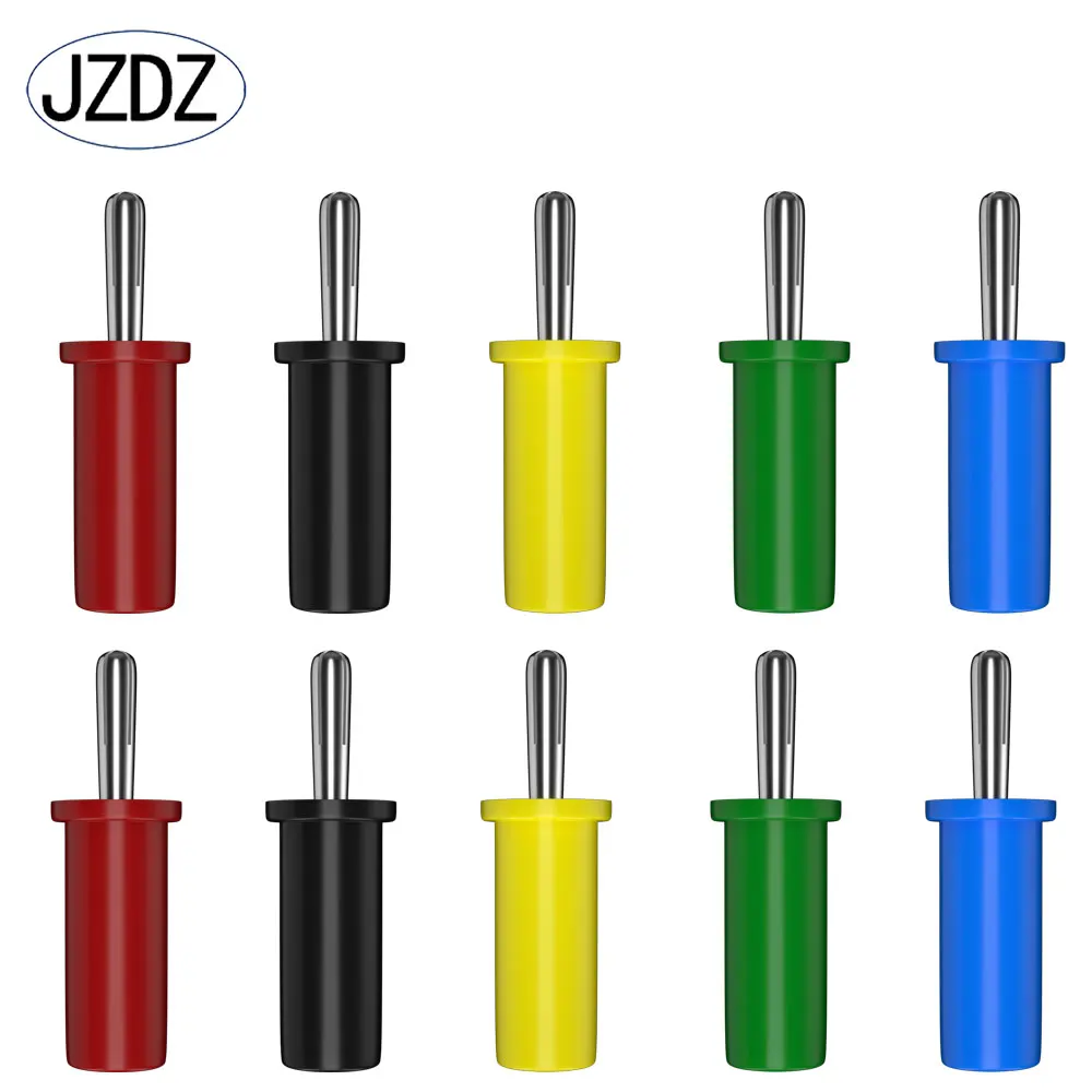 JZDZ 10 sztuk/partia 4mm wtyk bananowy złącze elektryczne adapter 5 kolorów J.10014